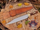 Custom Handmade Coffin Handle Bowie Knife Full Tang Hunting Knife Survival Knife