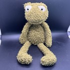 Retired Authentic Jellycat Wild Thing Frog Plush Olive Green Shaggy Htf Rare
