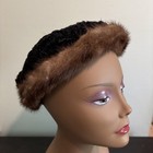 1930 s Vintage Women s Black Wool Hat With Fur Trim The Rohins Co  Detroit