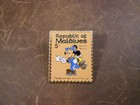 Vtg Jayne Co  Walt Disney Mickey Mouse Mailman Republic Of Maldives Stamp Pin