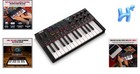 Midi Keyboard Controller 25 Keys Usb-c Assignable Knobs Rgb Pads Black Compact