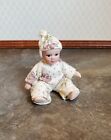 Dollhouse Miniature Baby Doll Porcelain Moveable 1 12 Scale Sleeper Cap