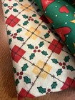 Christmas Fabric Lot  12 Different Patterns Each 1 4-3 4 Yards