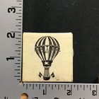 Hot Air Balloon Rubber Stamp Vintage Look Unbranded Light Stain