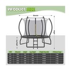 8ft 10ft 12ft 14ft 15ft 16ft Outdoor Trampoline With Enclosure Net And Ladder   