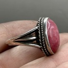 Rare Ancient Roman Pure Silver Ring With Purple Rare Stone E