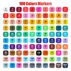Best Taotree Alcohol Markers Set 100 Colors With Case   Holders Dual Tips Art