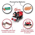 Hape Railway Battery L  3 7  W  1 3  H  1 9 Inch  Red  White  Black  Blue 