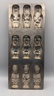 Rare Antique 1930s Heavy 4 4lb Metal Santa Chocolate Mold 9-cup Nikolaus Germany