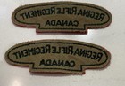 Ww2 Era Regina Rifles Of Canada Shoulder Titles Pair