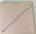 Cuban Link Bracelet 10mm Fully Vvs1 Moissanite 925 Silver Pass Moissanite Test