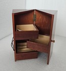 Wooden Jewelry Box The Bombay Company Vintage 8 5  Height New