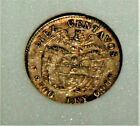 1920 Colombia 10 Centavos Keydate Coinextra Fine Xf Silver 900 90 