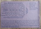 Pink Floyd 1981 The Wall Concert Ticket Stub last Full Concert With Roger Waters