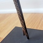 Precolonial African Mumuye Nigeria Iron Currency Sword Blade W  Custom Stand 