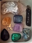 Crystal Healing Jewelry   Tumbled Stone Set     Chakra Pendant  Various Crystals 