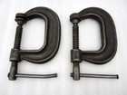 2x Armstrong Heavy Duty 2  C-clamp No  402 Drop Forged Made In Usa