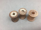 Vtg The Spool Cotton Co Lot 3 Wooden Wood Sewing Thread Spool 1 1 4  X 1  Empty