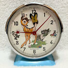 As Is Vintage 1963 Bayard Disney Bambi Windup Alarm Clock France Thumper Flower