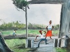 Tribute Painting Highwaymen Harold Newton Florida Landscape Artist Stan Prather