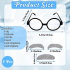 Meirrnyyu 7 Pcs Old Man Mad Scientist Wig Set crazy One Size  White