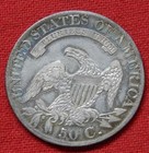 1827 Capped Bust Silver Half Dollar 50c   Free Usa Shipping