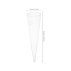 Hanging Cone Vase Glass Wall With Holder Small Mounted Flower Clear Bottle