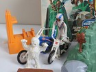 Ideal Eve Knievel  Action Figure 2 Motorcycles   Skull Canyon In Box - Vtg 1975