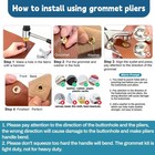 1003pcs Grommet Tool Kit  1 4 Inch 6mm inside  Eyelet Pliers Kit 6mm 