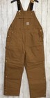 Nwt Carhartt Men s Loose Fit Firm Duck Insulated Bib Overall Mens Xl