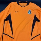 Mexico Goalkeeper Football Shirt 2004 Soccer Nike National Team Orange Jersey M