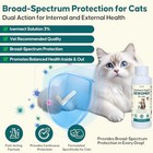 Broad Spectrum Dewormer Liquid For Cats  Supports Removal Of Hookworms