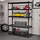5-tier Heavy Duty Garage Shelving Units Adjustable Storage Shelves 48x24 X72in