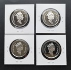      Canada  Lot  Of  4  Proof  Silver  Dollars  1992 - 1995 - 1997   2000     
