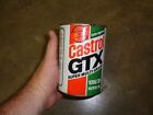 Original Full Castrol Gtx Super 10w30 Quart Oil Can Green White Gas Station Pump