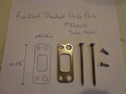 Kwikset Deadbolt Strike  reinforcer   3  Screws  Nickel Plate 1-1 8  X 2-3 4 