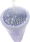 Starbucks 2019 Holiday Platinum Silver Studded 24oz Venti Cold Cup Tumbler