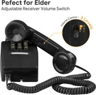 Retro Wall Phones For Landline With Mechanical Ringer Corded Telephone Wall Moun