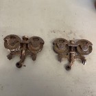 Antique Old Myers Adjustable Stay On Cast Iron Barn Door Rollers Pair Set Usa