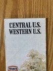 Texaco Map Central Western Us Minnesota Illinois More 1975 Gas Oil Advertising