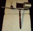 Stereo Scope Antique Vintage Wood Stereo Viewer Picture Slides With Stereo Card 