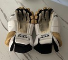Ccm Vegas Golden Knights Pro Stock Gloves Size 14    Nhl white gold vgk