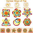 Toddler Puzzles Montessori Toy Wooden Shape Sorting Puzzle Sensory Toy Toddler A