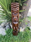  second Quality  Ku Hawaiian Tiki God Wood Carving Bar Patio Decor 39 x 8 