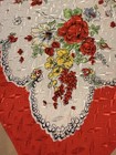 Fabulous Vintage Scarf With Colorful Floral Design 30x30  Stunning