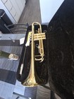 Eastar Etr-380 Bb Valve Trumpet Gold Lacquered Brass W  Case Mouthpiece