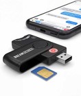 Usb Sim Card Reader Multi-media Sd Tf Mmc With Micro And Nano Sim Adapters An   