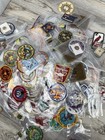 Huge Lot Of 125  Vintage 80s 90s Bsa Boy Scouts Patches Pins Belt Buckles Etc