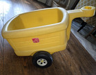 Vintage Step 2 Yellow Trailer For Pedal Tractor Play Farm Wagon Equipment Step2