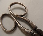 Antique 1923 Signed Simons Bros Curved 4  Sewing Scissors Manicure Vtg Germany